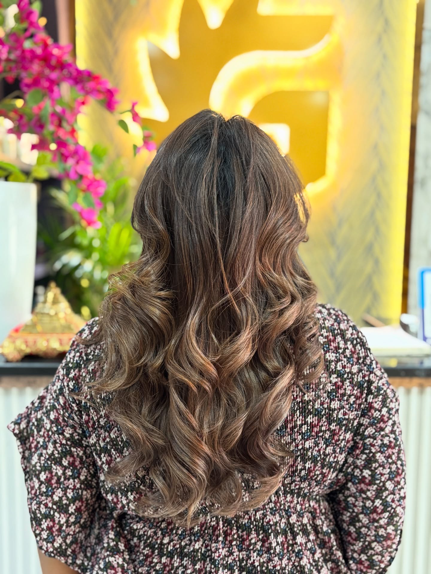 At the salon